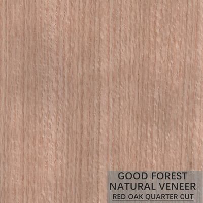 Il legno di quercia rossa fumato impiallaccia/quarto naturale del compensato dell'impiallacciatura ha tagliato il FSC