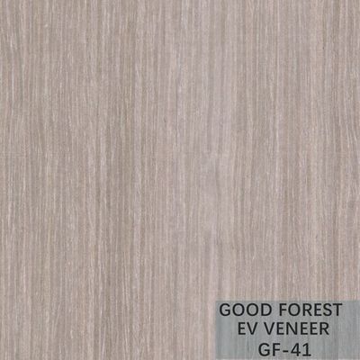 La carta da parati di legno d'argento dell'impiallacciatura dell'albicocca ha costruito il grano verticale