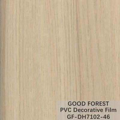 Tipo giallo-chiaro decorativo di colore della bolla del film del PVC di legno del grano dell'OEM