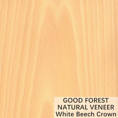 La corona naturale dell'impiallacciatura di legno di faggio bianco ha tagliato il servizio su misura