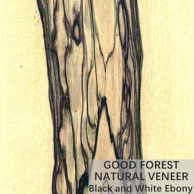 La corona di legno naturale dell'impiallacciatura della mobilia del ODM ha tagliato l'ebano in bianco e nero
