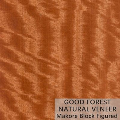La corona di legno naturale dell'impiallacciatura di Makore di colore ha tagliato il servizio su misura grano