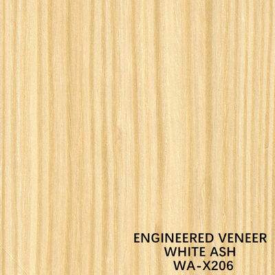 Ash Wood Veneer Sheets bianco ricomposto con - un taglio del quarto X206 per compensato operato