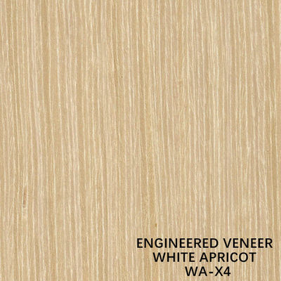 Il legno dell'albicocca del Faux della decorazione impiallaccia il buon prezzo X4 dal grano diritto della fabbrica della Cina di servizio su misura colore giallo