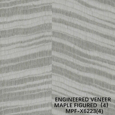 L'acero costruito esotico ha calcolato l'impiallacciatura di legno X6223 Grey Color Good Supply Capacity tinto struttura irregolare dalla Cina