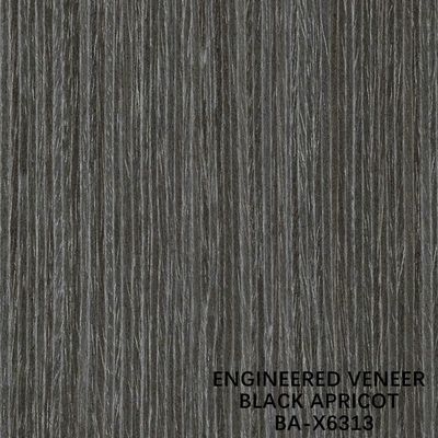 Il legno ricondizionato artificiale dell'albicocca nera della decorazione impiallaccia X6313 il grano diritto 2500-3100mm