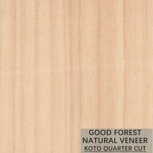 Impiallacciatura di legno naturale del KOTO del fiocco del grano popolare per il processo di tintura