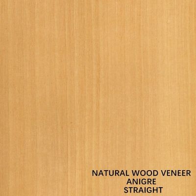 Decorazione Aningre di legno naturale Veneer Quarter Cut Germe retto Aningre per porte e finestre