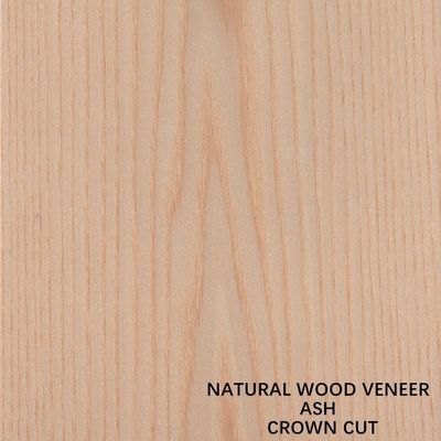 Legno di cenere naturale rivestimento a croce a taglio piatto per la faccia del gabinetto