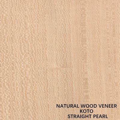 Il quarto naturale dell'impiallacciatura di legno del koto ha tagliato la buona capacità del rifornimento del grano diritto speciale della perla per la tintura del processo