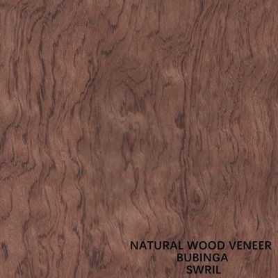 Grano naturale 0.5mm di turbinio dell'impiallacciatura Bubinga di legno Africa degli strumenti musicali/della mobilia