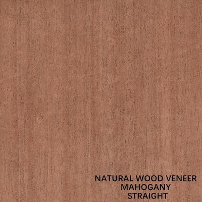 Impiallacciatura di legno di mogano naturale del grano diritto per mobilia e gli strumenti di musica
