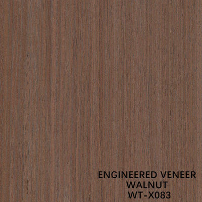 Impiallacciatura in legno di noce ricostituito a venatura dritta, lunghezza personalizzata 2030mm per facciata di mobili WT-X083