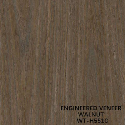 Giunto a grana colorato a taglio piatto con impiallacciatura di legno di noce naturale fino a 640/1280 mm di larghezza per compensato fantasia