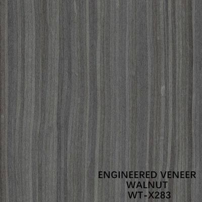 Impiallacciatura in legno di noce artificiale colore grigio venatura dritta lunghezza 2500-3050mm WT-X283