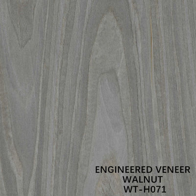 Grano grigio della parte superiore dell'impiallacciatura di legno di noce ricostituita per lo spessore interno delle porte 0.15-0.6mm