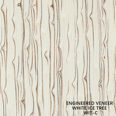 Simulazione Legno Bianco Legno di ghiaccio Veneer 3100mm Tavola decorativa interna