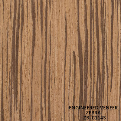 Pannello decorativo per interni in legno ricostituito Zebrato Naturale 2500mm ZB-114S / 115S