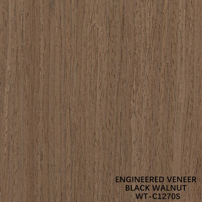 Veneer di legno di noce americano ricostituito 0.15-0.60mm Servizio personalizzato Quarter Cut Fine Line For Decoration