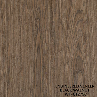 Legno naturale artificiale finitura crown cut noce standard dimensione 2500 * 640 per interni di cartone decorativo