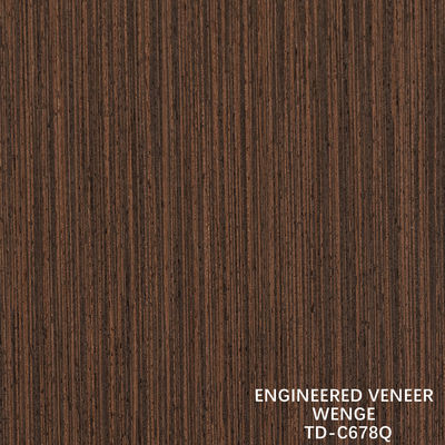 Legno ingegneristico, rivestimento a fette, taglio Wenge Quarter Grain, buon prezzo per decorazioni alberghiere 3200mm