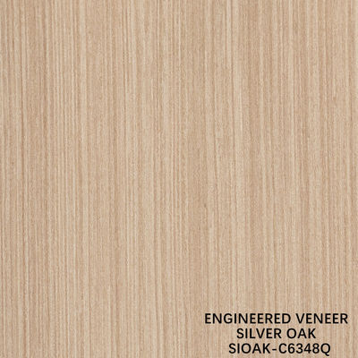 Veneer artificiale di legno Quarter Cut di pera d'argento Dimensione allungata 3200mm Per porta e faccia armadio