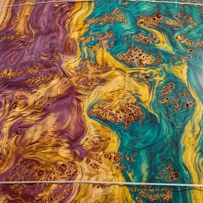 Impiallacciatura in legno tinto ecologico naturale, impiallacciatura decorativa in legno multicolore vibrante, dimensioni personalizzate per mobili, porte e decorazioni murali interne